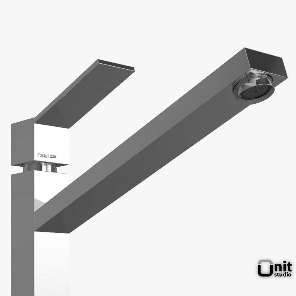 Tre and Tre Alto Mixer Taps by Foster 3D model_4