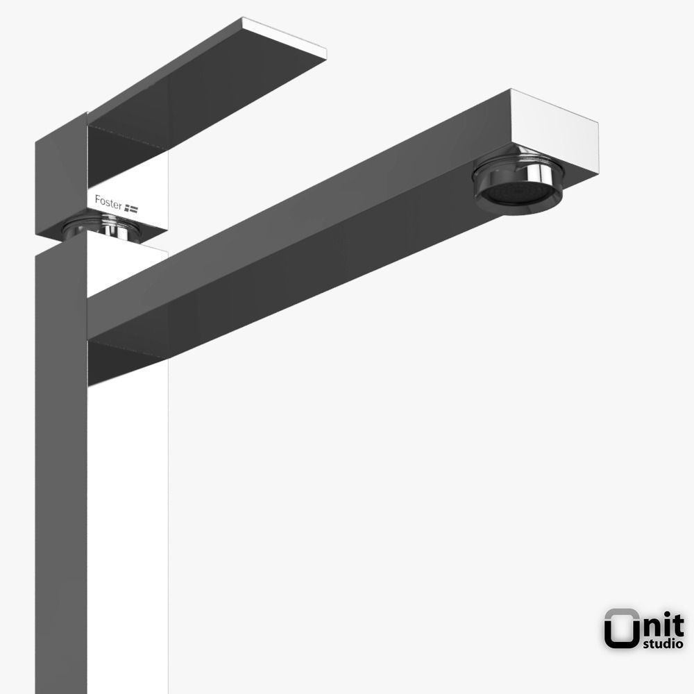 Tre and Tre Alto Mixer Taps by Foster 3D model_3