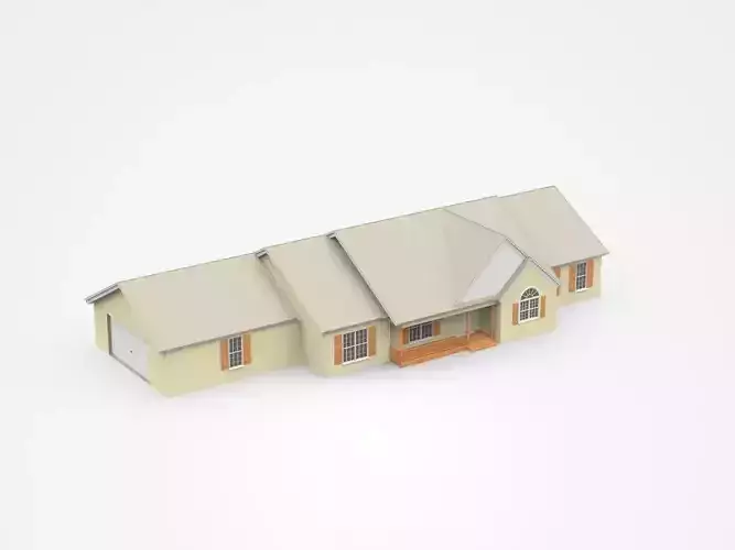 Single-storey Light House With Garage And Porch 