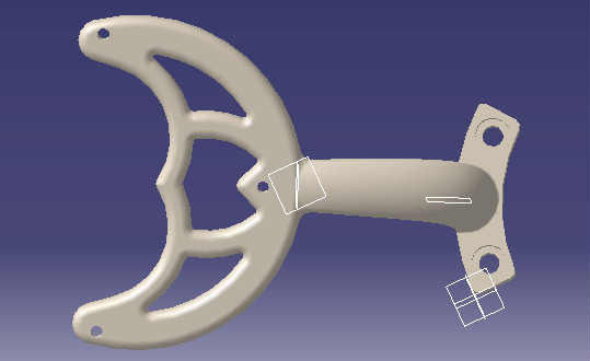 Ceiling Fan Blade Bracket 3D print model_3