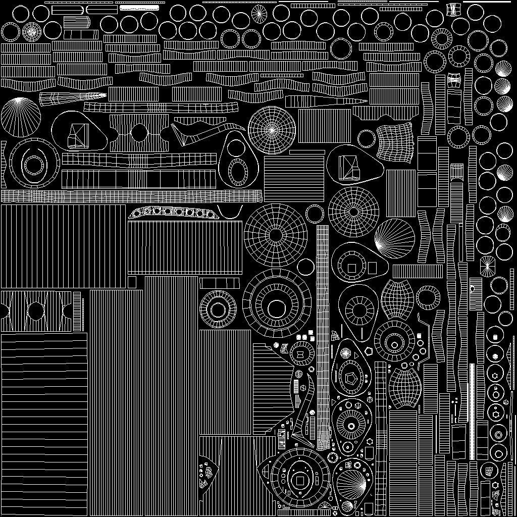 Flamethrower fire extinguisher Low-poly 3D model_21