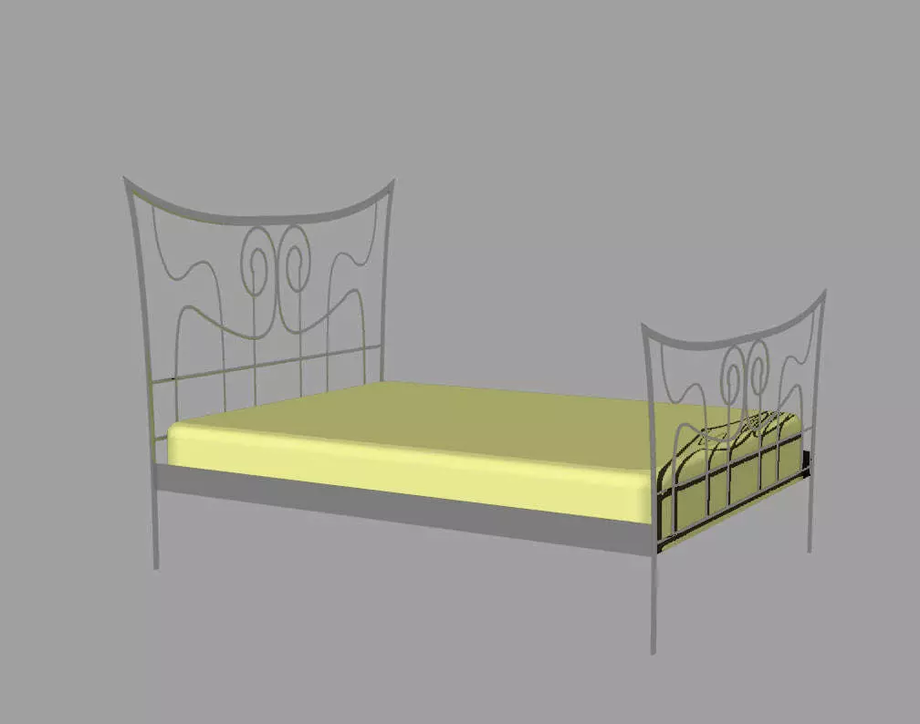 King size BED Free 3D model