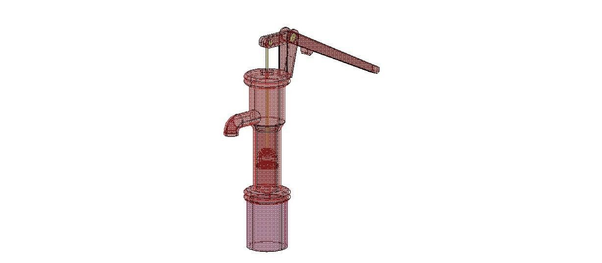 from print autocad space model hand pump model file x 700mm 700mm size 3d x dwg dxf model 3d water