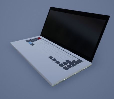 Laptop Free low-poly 3D model_3