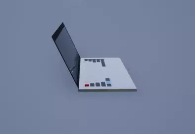 Laptop Free low-poly 3D model_0
