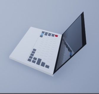 Laptop Free low-poly 3D model_4