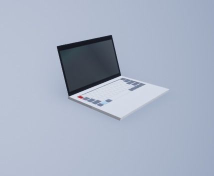 Laptop Free low-poly 3D model_2