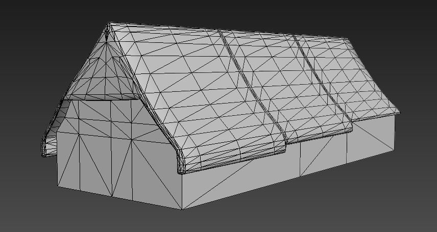 German House Low-poly 3D model_5