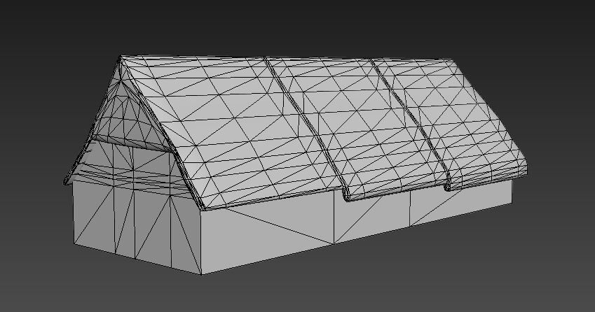 German House Low-poly 3D model_4