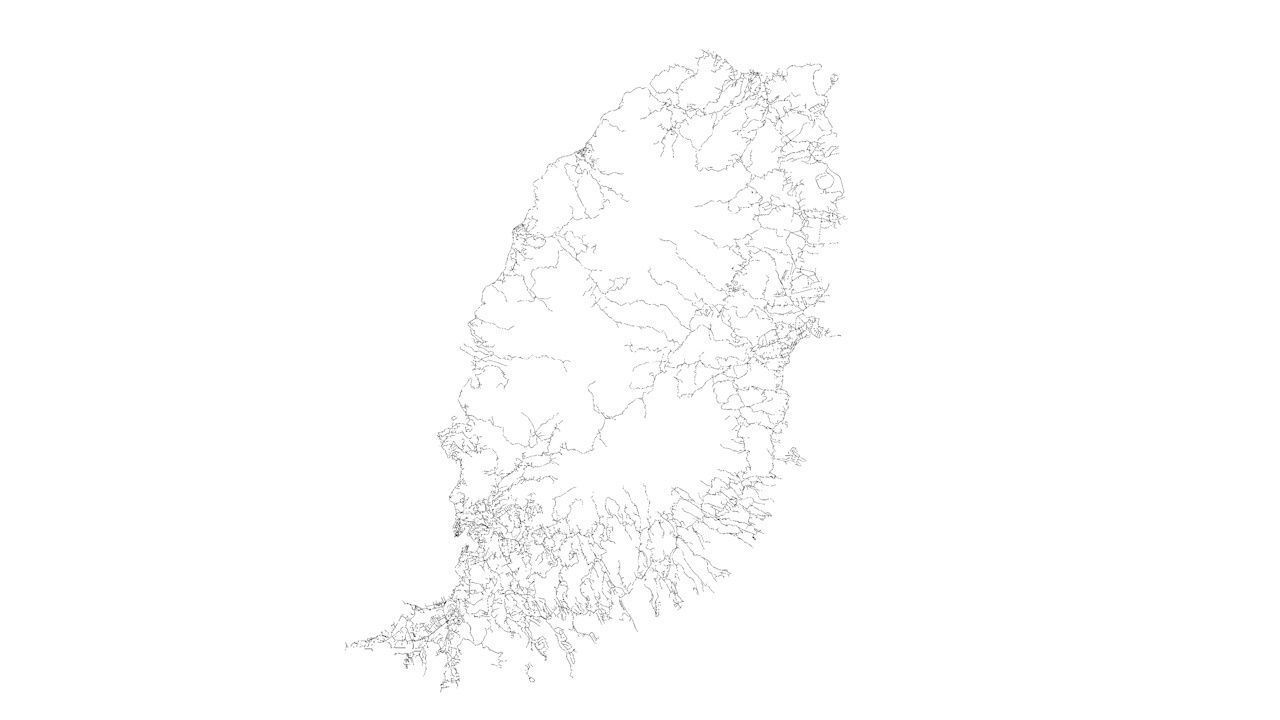 Grenada Road Network and Streets 3D model_10