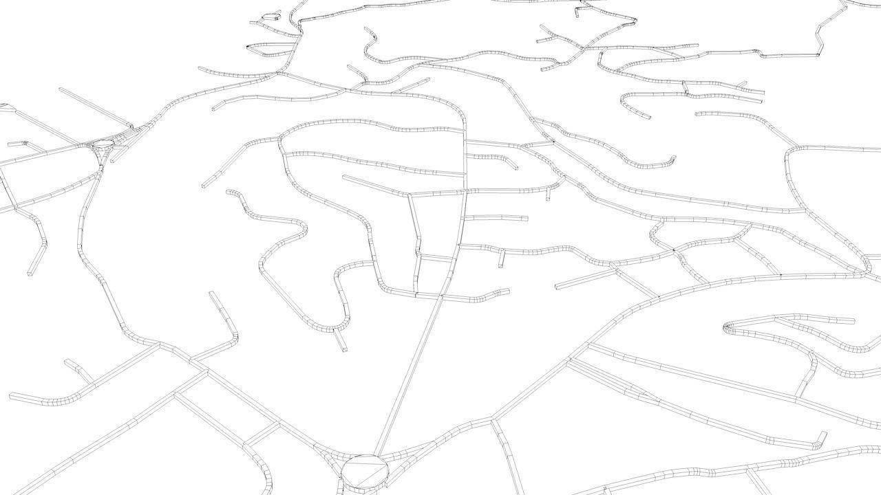 Grenada Road Network and Streets 3D model_12