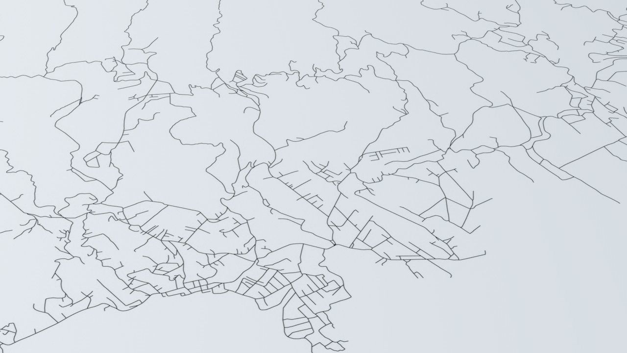Grenada Road Network and Streets 3D model_2