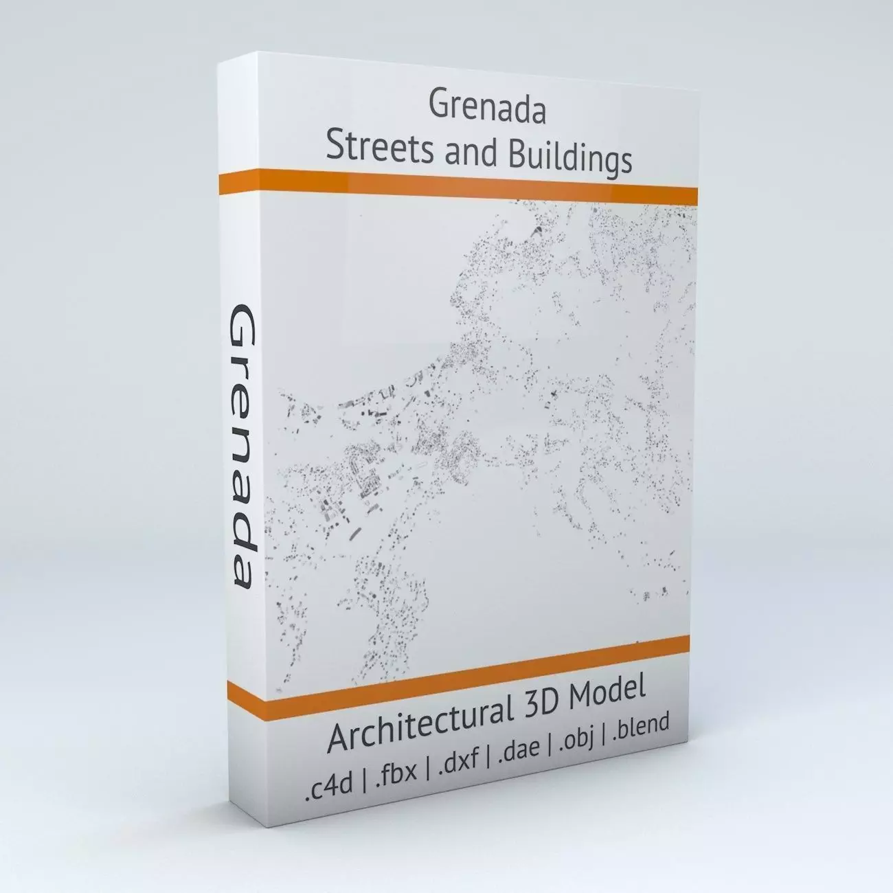 Grenada Streets and Buildings 3D model_0