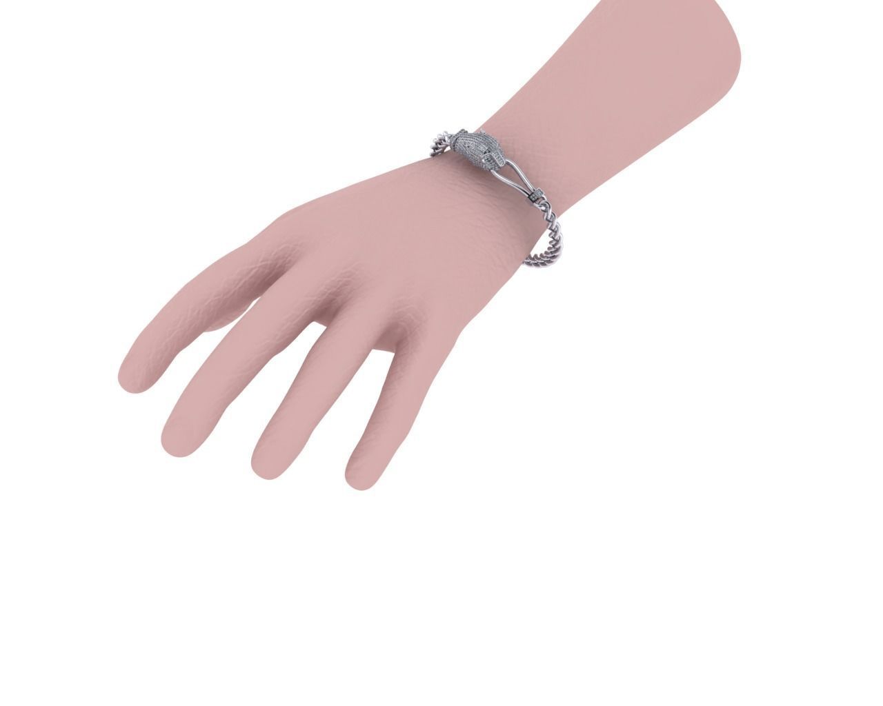 Panther Bracelet 3D print model_2