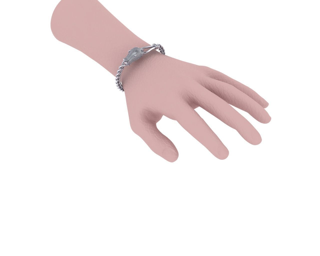 Panther Bracelet 3D print model_1