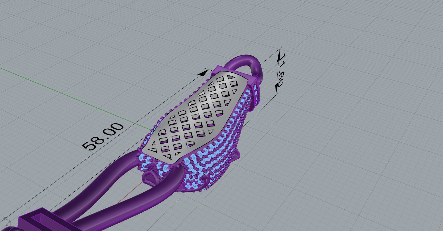 Panther Bracelet 3D print model_10