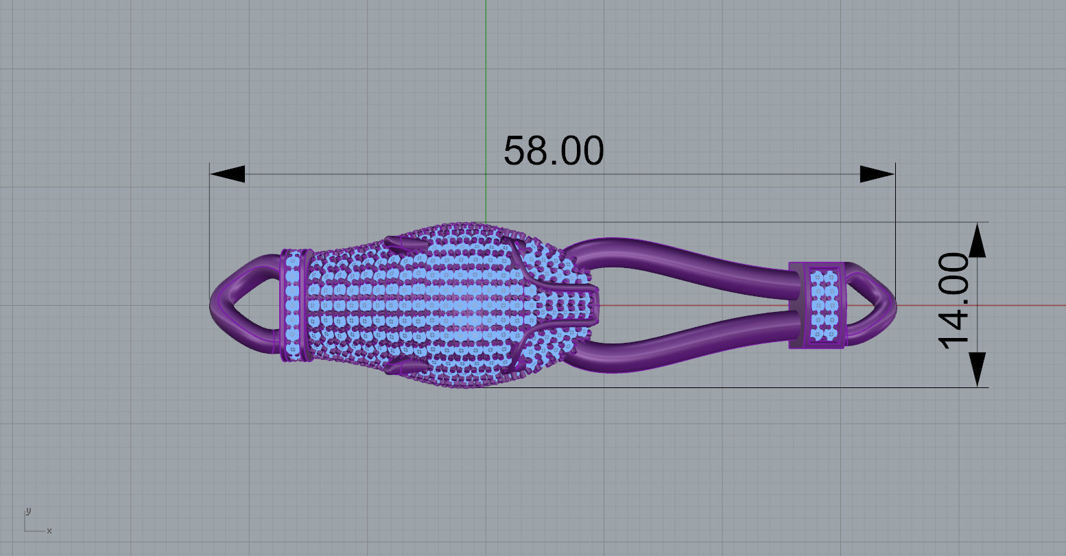 Panther Bracelet 3D print model_5