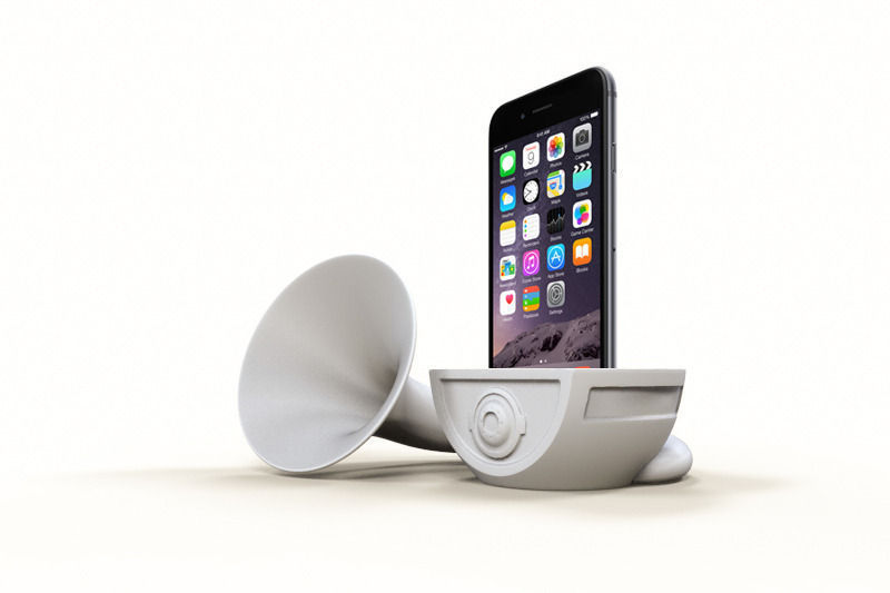 Iphone 6 Gramophone 3D print model_4