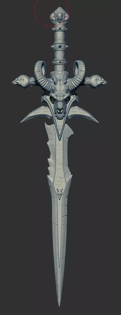 Frostmourne World of Warcraft 3D print model_0