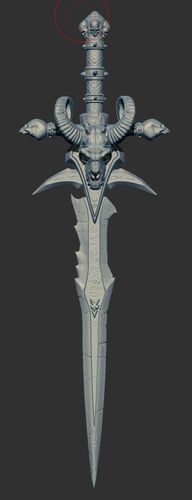 Frostmourne World of Warcraft 3D print model