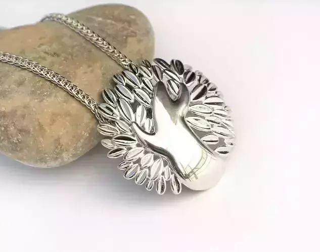 Tree pendant necklace printable jewelry model