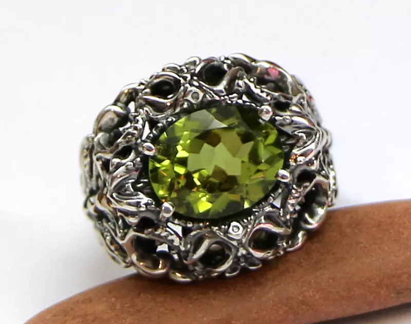 Ring with an oval stone printable jewelry model 3D print model