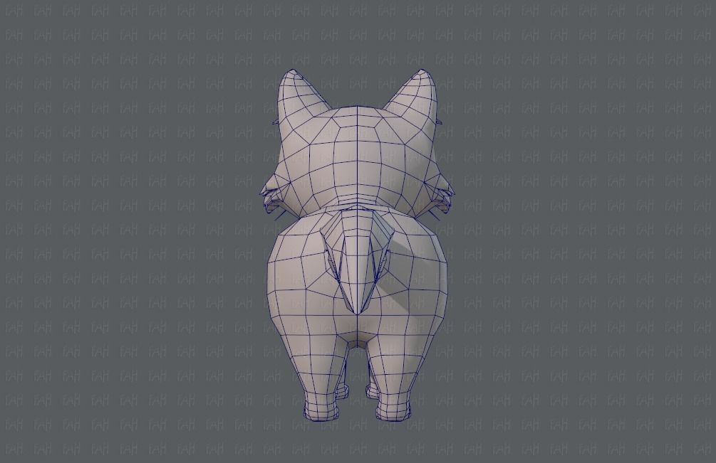 Cat Cartoon V02 Low-poly 3D model_13