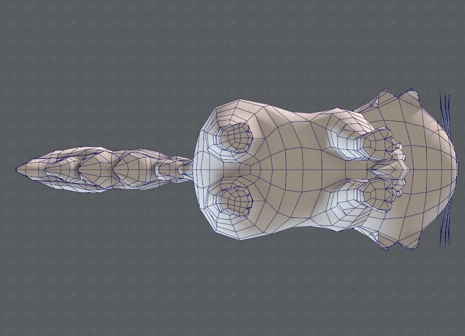 Cat Cartoon V02 Low-poly 3D model_34