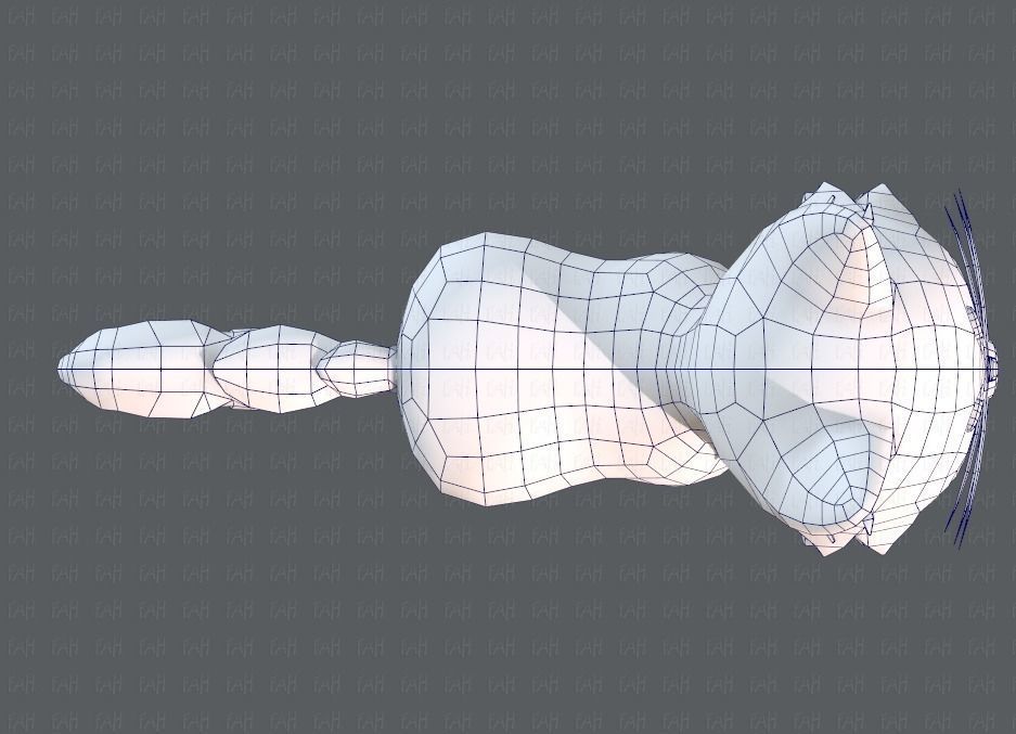 Cat Cartoon V02 Low-poly 3D model_36