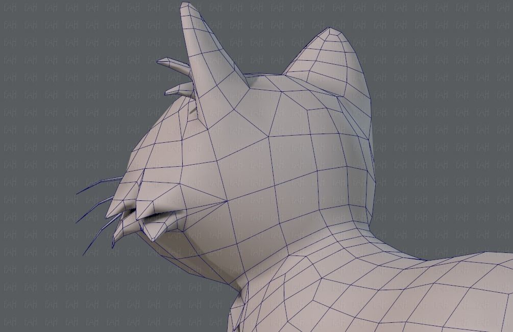 Cat Cartoon V02 Low-poly 3D model_30