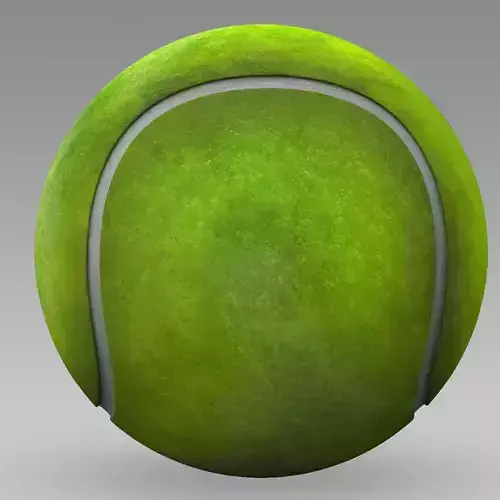 Tennis ball Low-poly 3D model