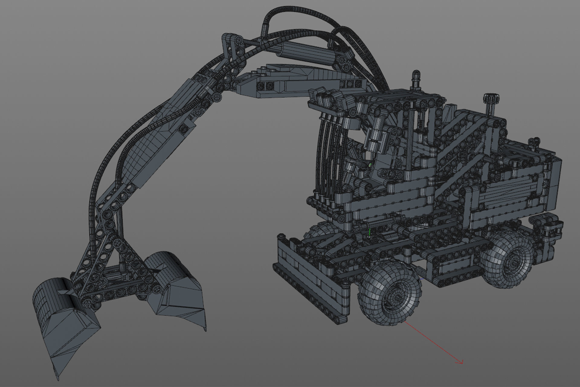 Lego loader 3D model_8