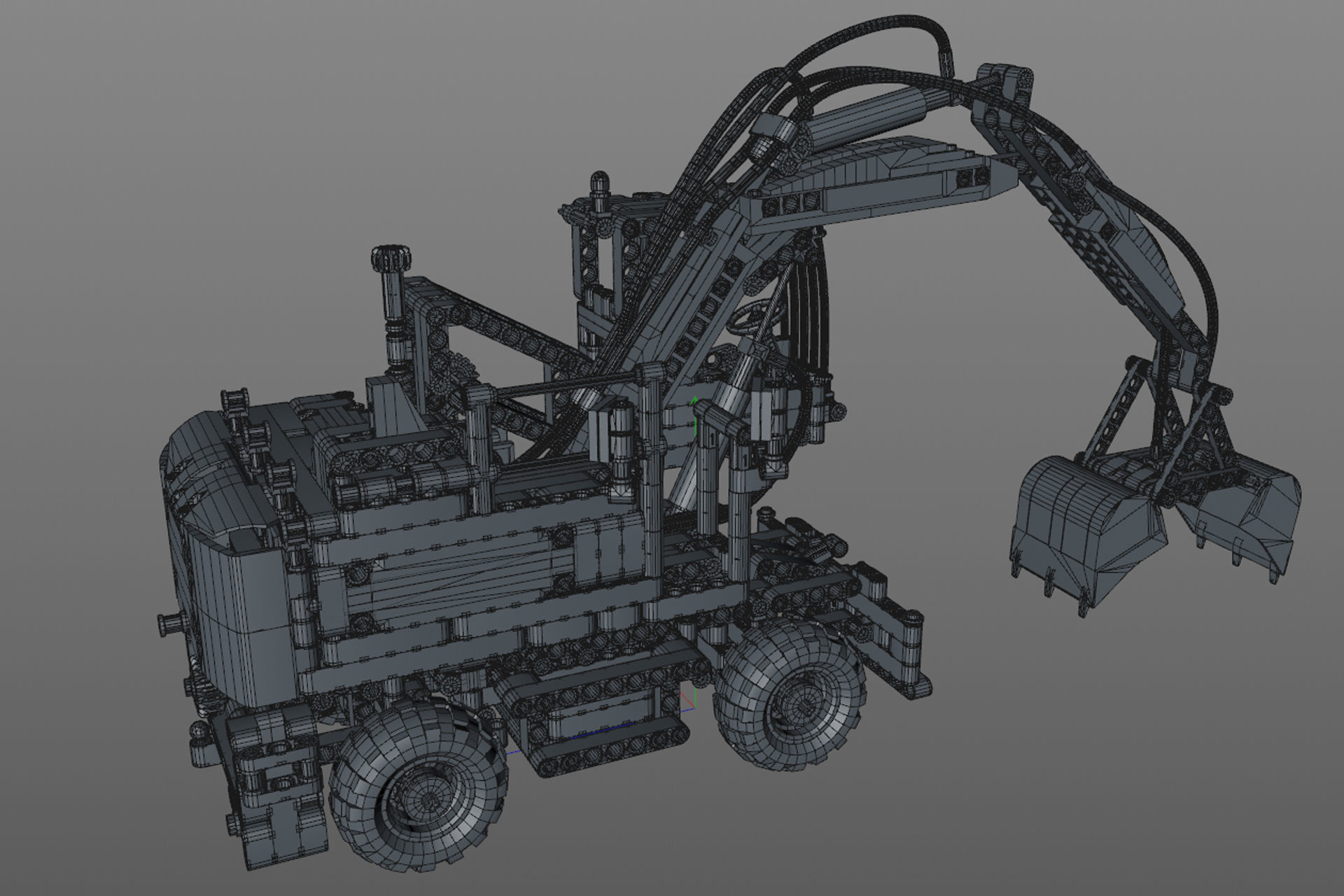 Lego loader 3D model_7