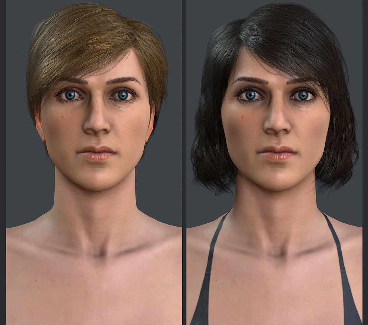 Female 1 - clothing 6 - Full Pack Low-poly 3D model_30