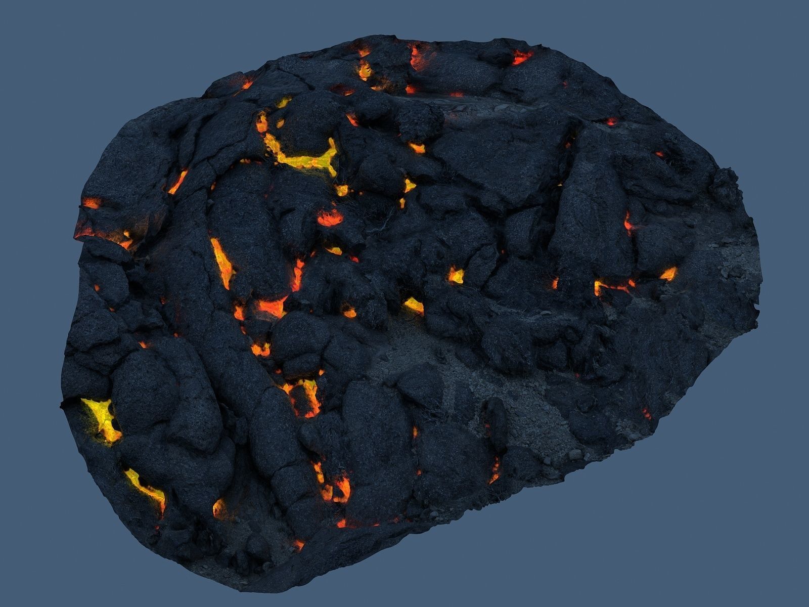 Lava Rock scan  Low-poly 3D model_9