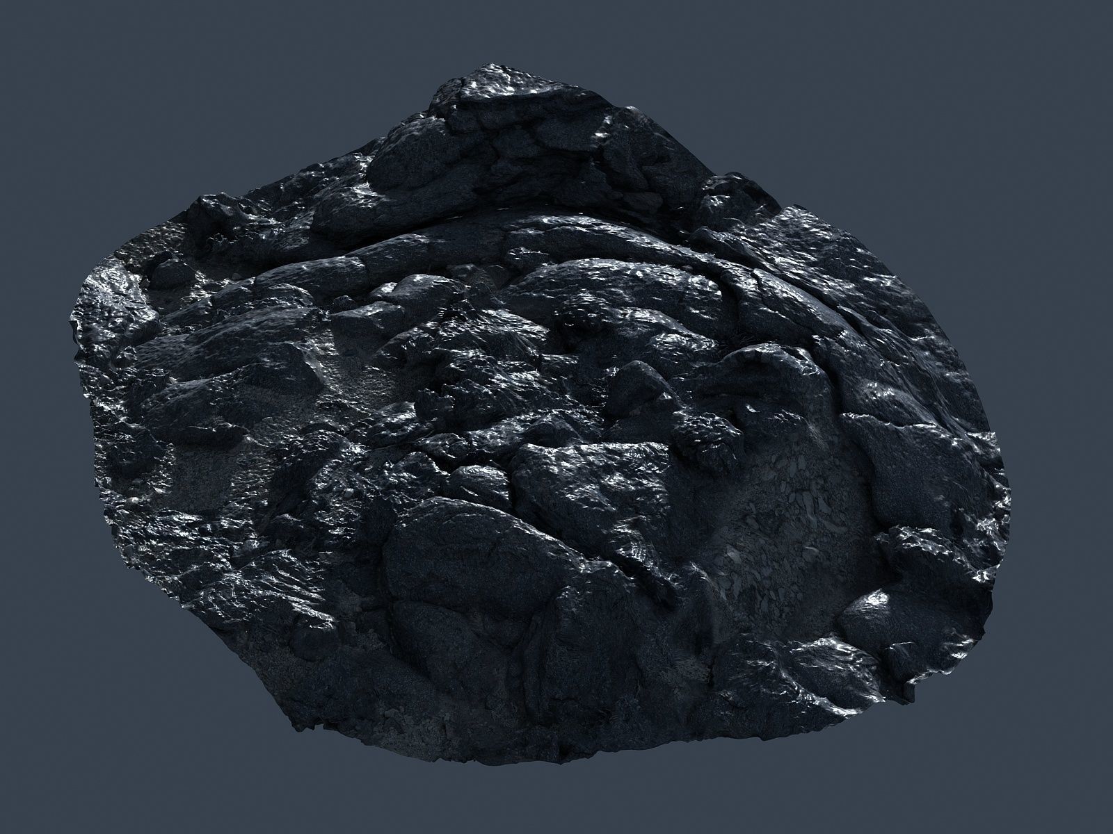 Lava Rock scan  Low-poly 3D model_5
