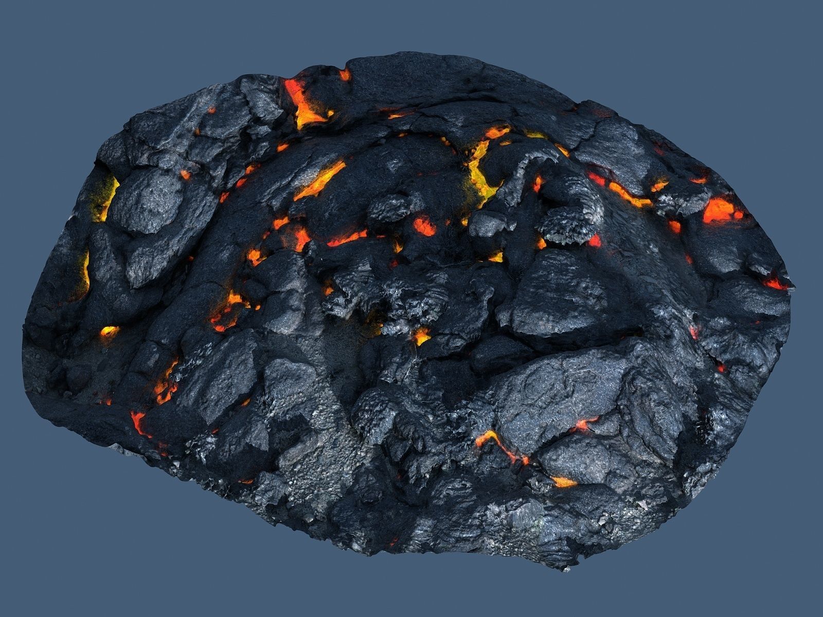 Lava Rock scan  Low-poly 3D model_2