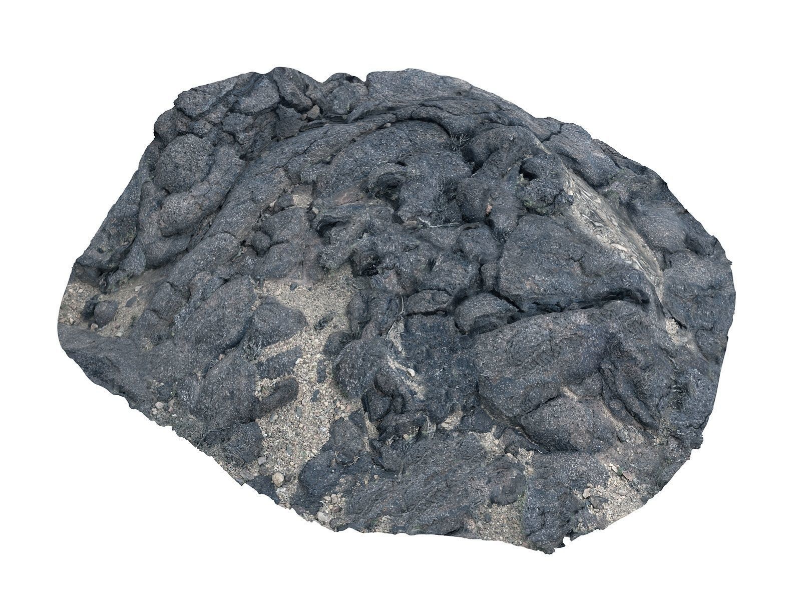 Lava Rock scan  Low-poly 3D model_16