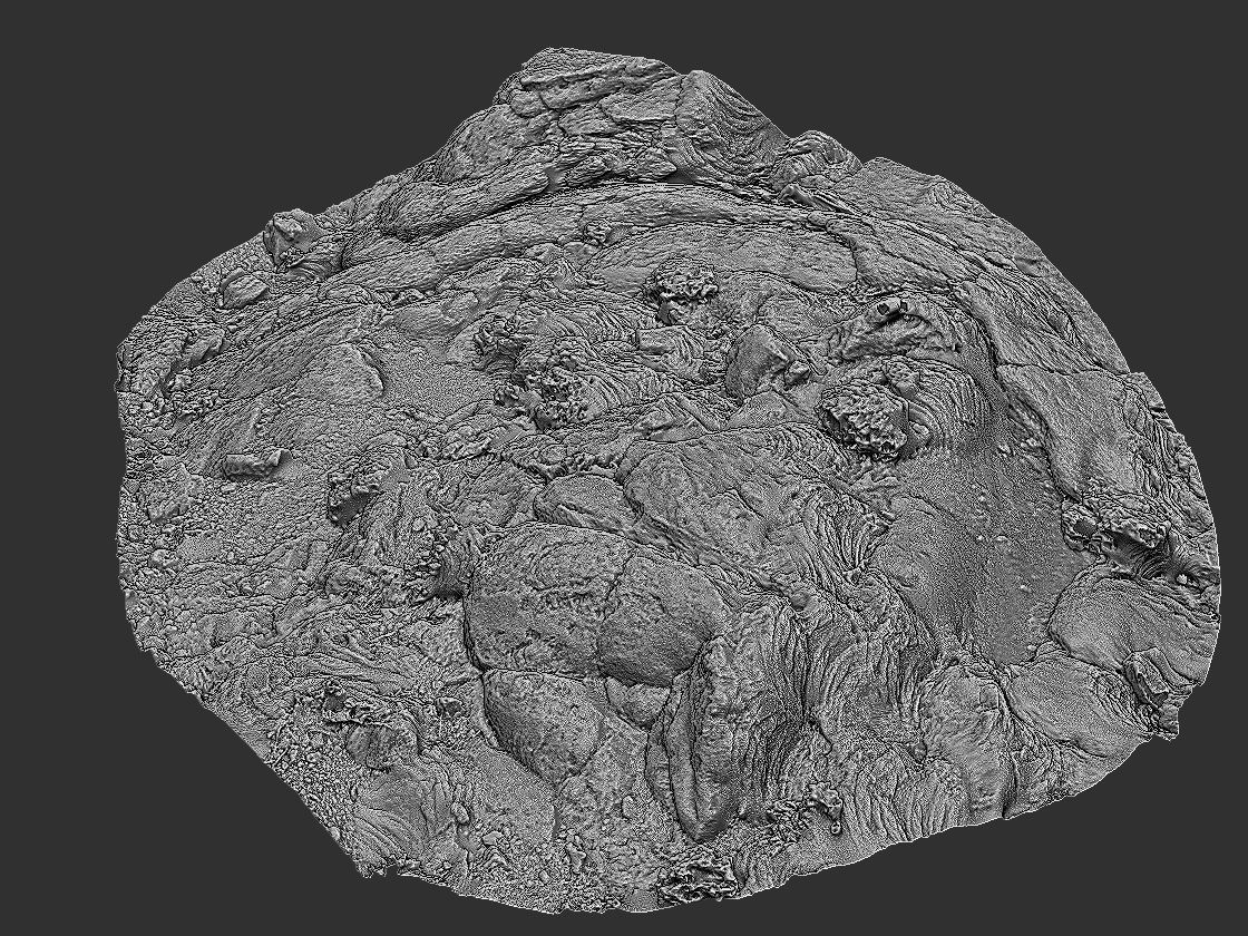 Lava Rock scan  Low-poly 3D model_8