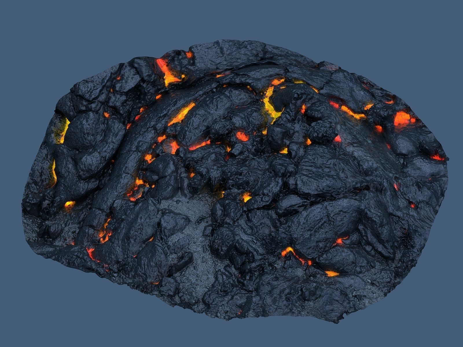 Lava Rock scan  Low-poly 3D model_7