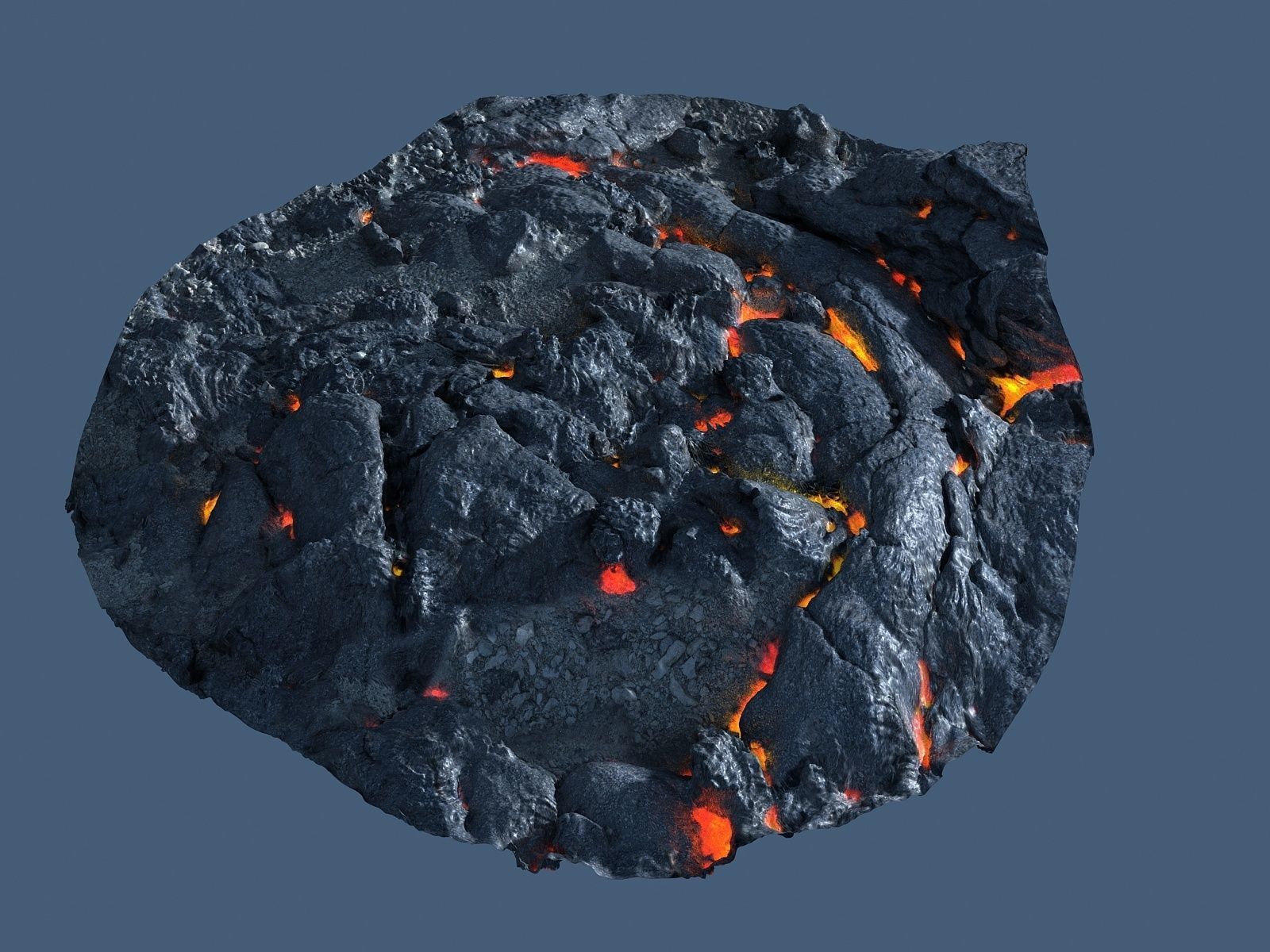 Lava Rock scan  Low-poly 3D model_6
