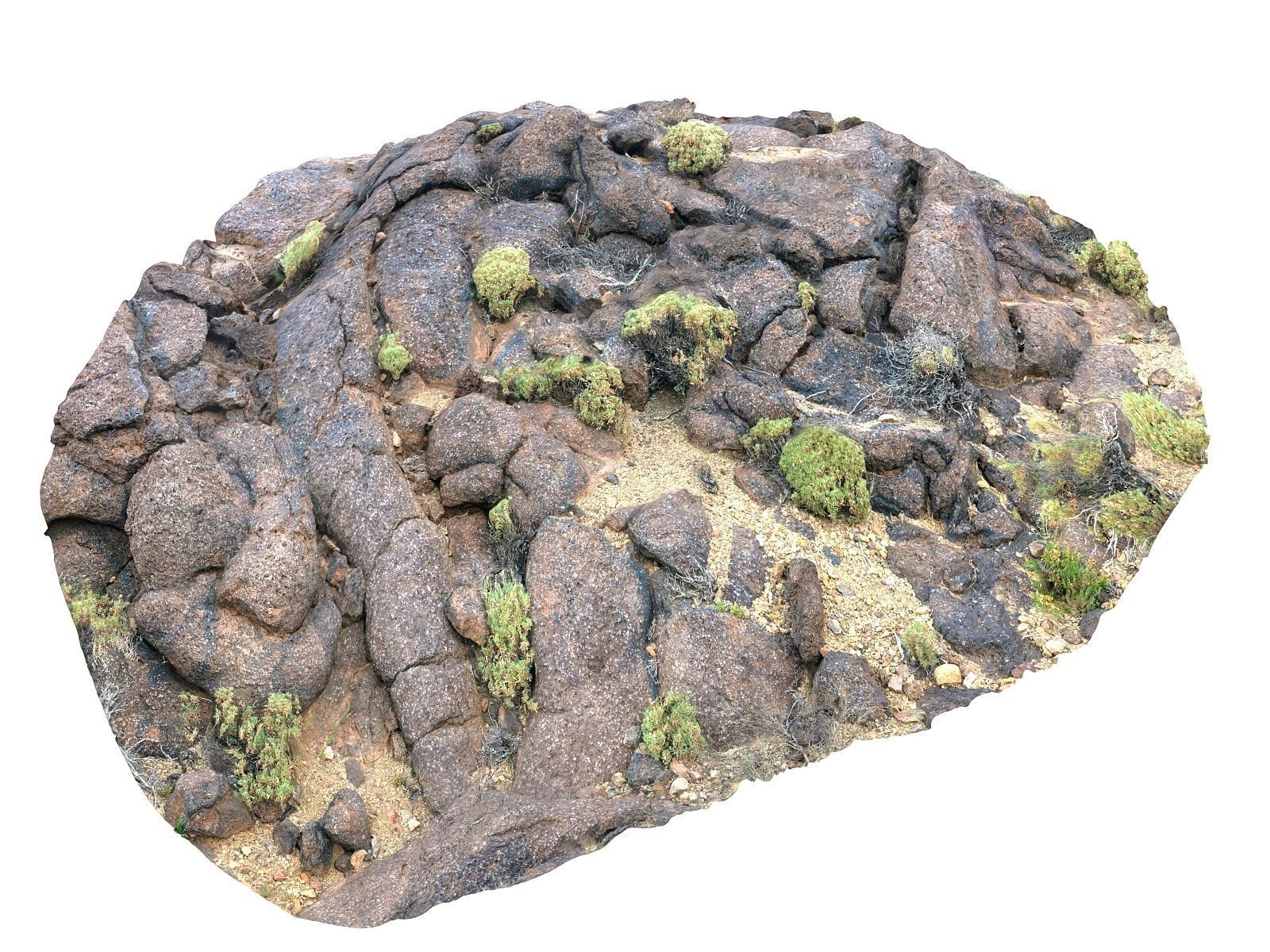 Lava Rock scan  Low-poly 3D model_11