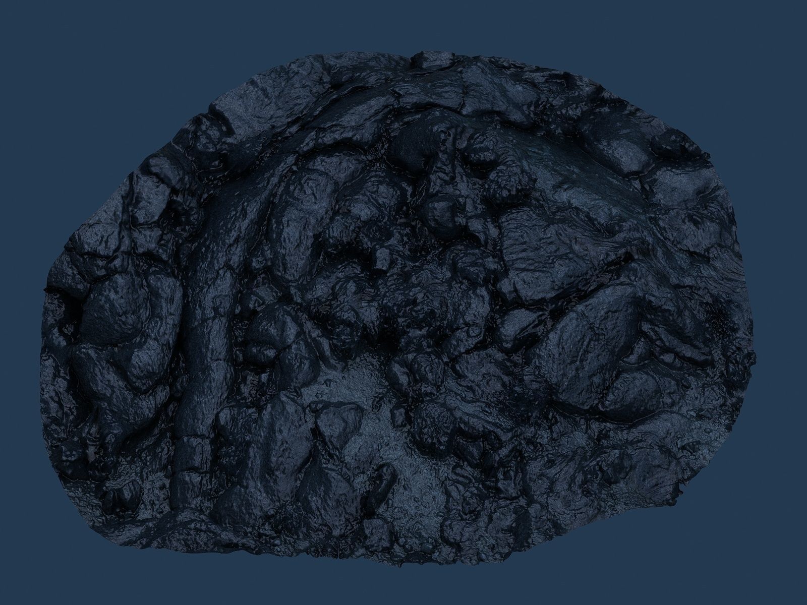 Lava Rock scan  Low-poly 3D model_3