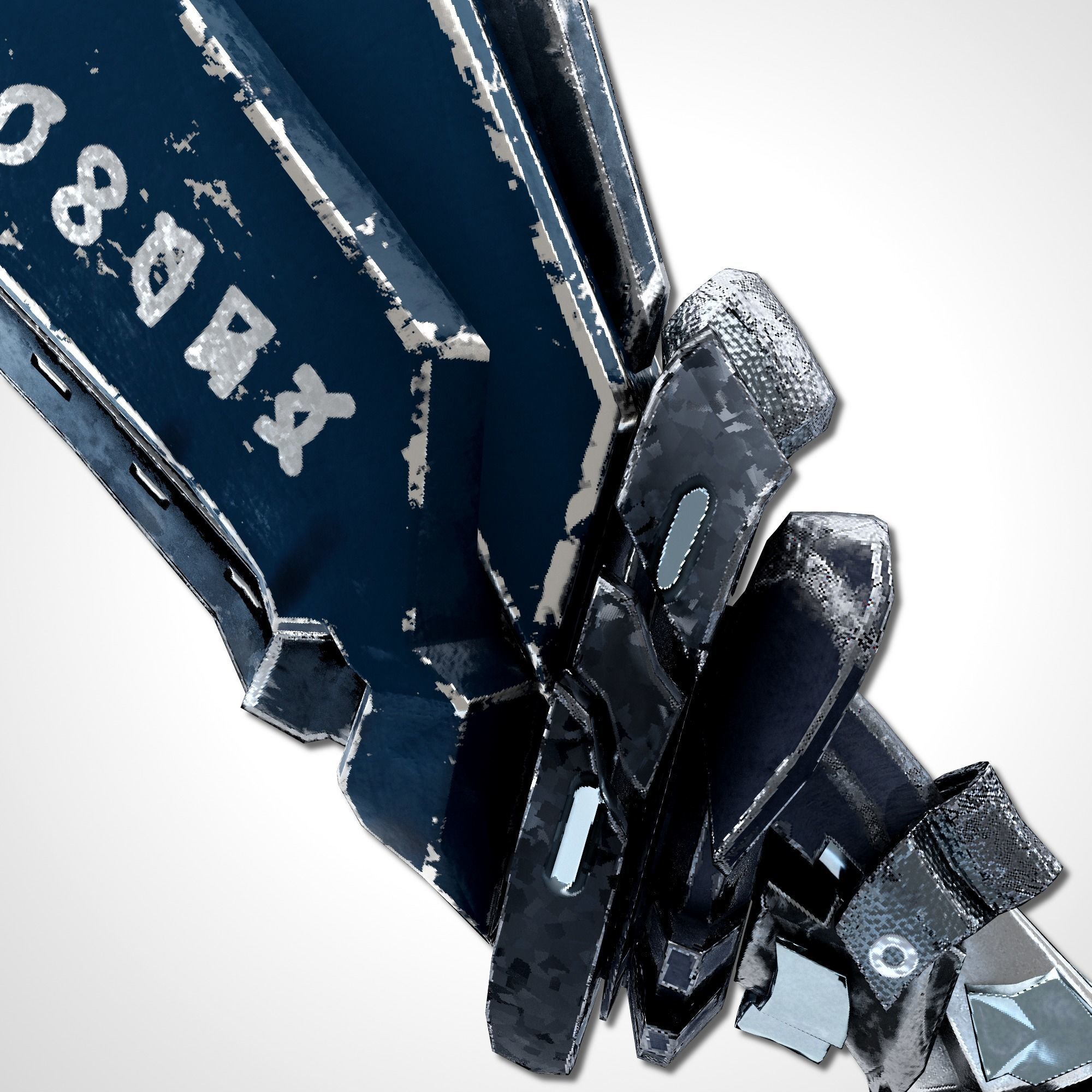 Sci-fi Frozen Sword - Remake Low-poly 3D model_15