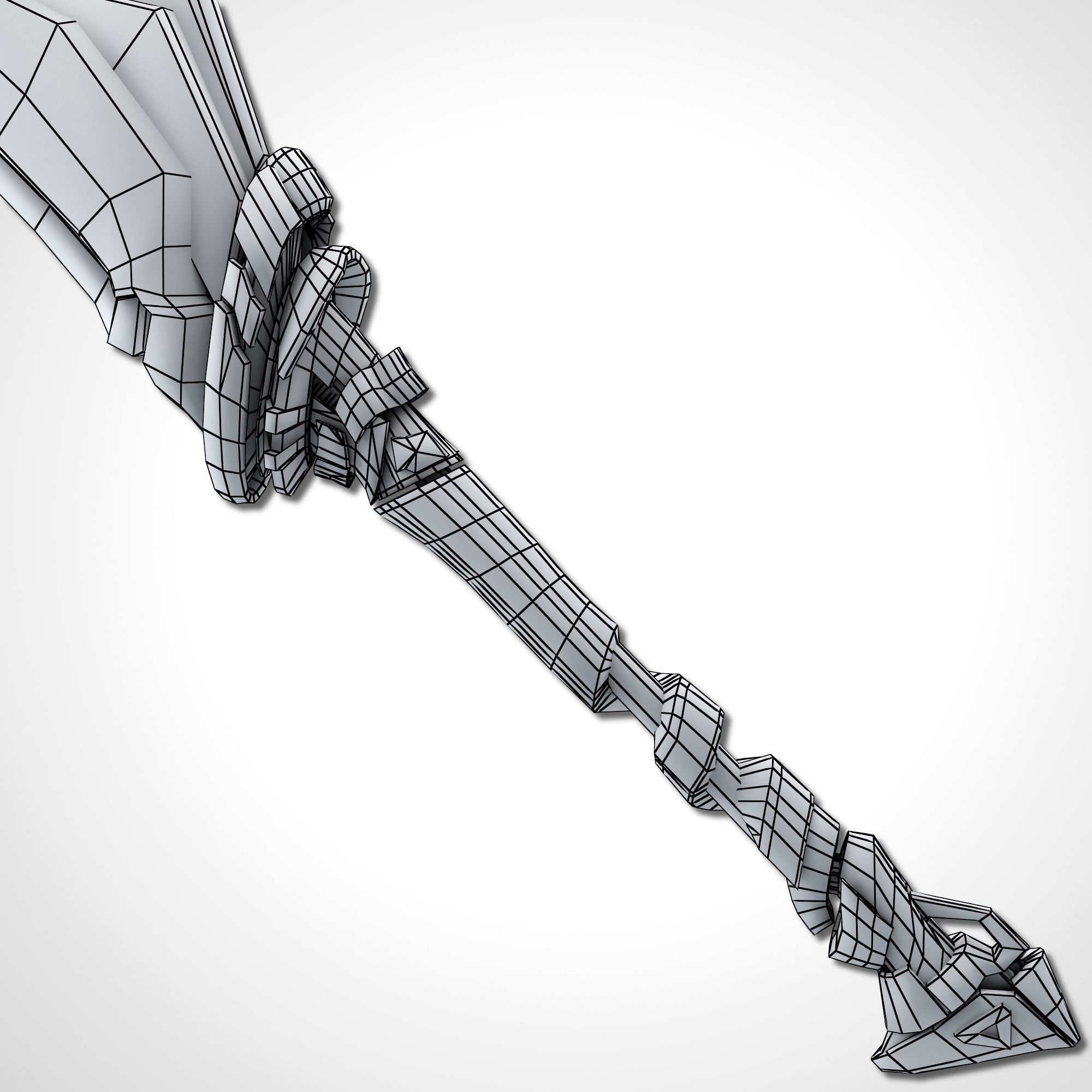 Sci-fi Frozen Sword - Remake Low-poly 3D model_23