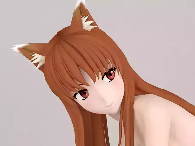 Horo anime girl pose 03