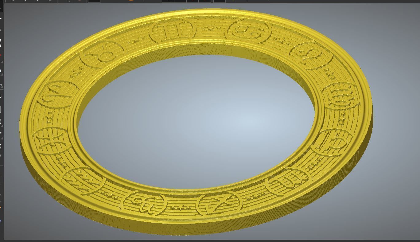 ZODIAC MIRROR FRAME Free 3D print model_2