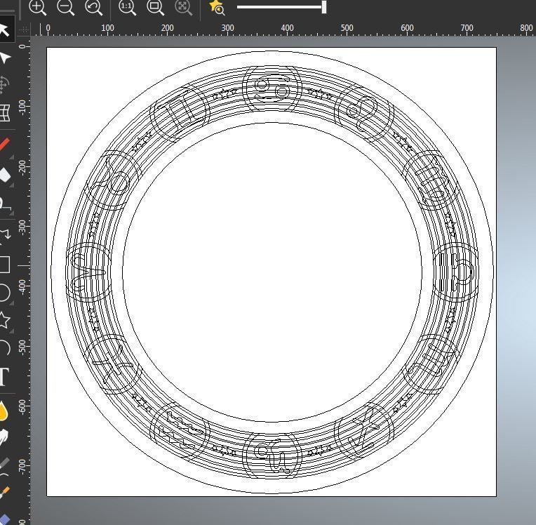 ZODIAC MIRROR FRAME Free 3D print model_10