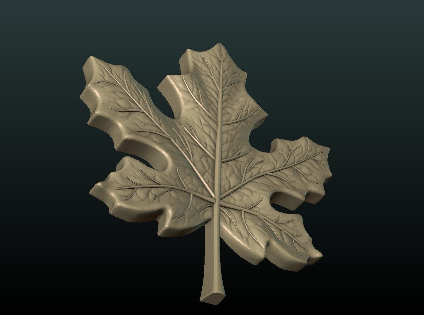 Maple Leaf 3D print model_2