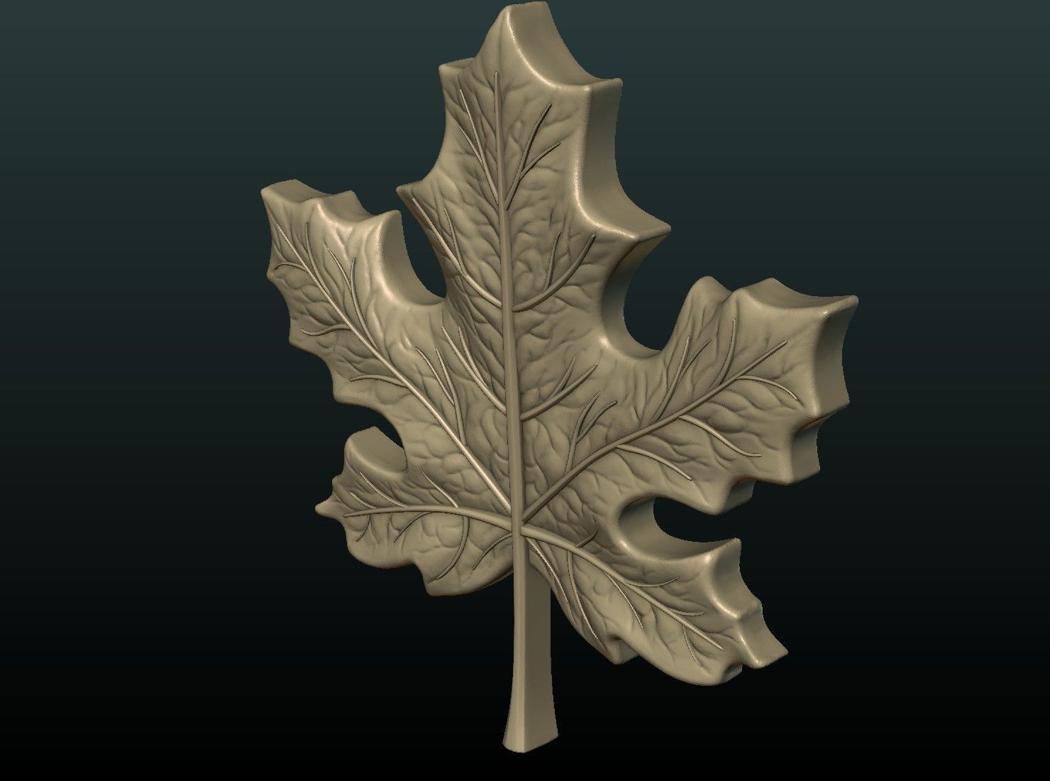 Maple Leaf 3D print model_3